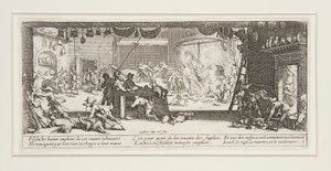 Die großen Elendnisse des Krieges: Nr. 5 - Die Plünderung von Jacques Callot
