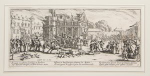 Les grandes miseres de la guerre: Nr. 6 - Verwüstung von von Jacques Callot