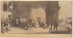 Letztes Abendmahl, Blatt 2 der Folge "Die große Passion" von Jacques Callot