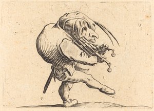 Mann, der einen Grill schabt, ca. 1622