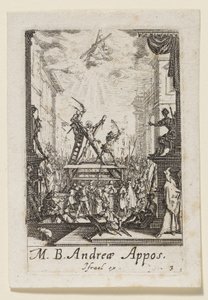 Martyrium des Heiligen Andreas des Apostels von Jacques Callot