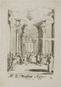 Martyrium des heiligen Matthias, Platte elf aus Die Martyrien der Apostel