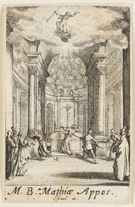 Martyrium des Heiligen Mathias, Platte elf aus Die Martyrien der Apostel