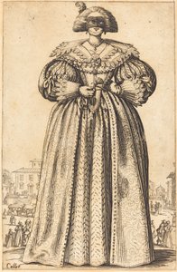 Maskierte Edelfrau