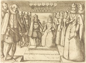 Treffen von Margarete von Österreich und Philipp III. von Jacques Callot