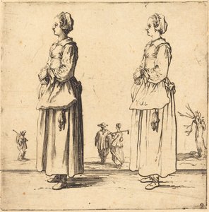 Bäuerin im Profil, nach links gewandt von Jacques Callot