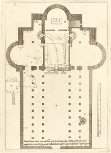 Plan der Kirche der Heiligen Krippe von Jacques Callot