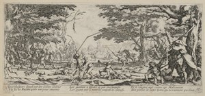 Rache der Bauern, Blatt 17 der Folge "Grauen des Krieges" von Jacques Callot