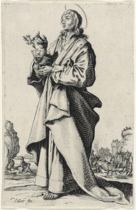Heiliger Johannes der Evangelist aus Les Grands Apôtres, 1631 von Jacques Callot