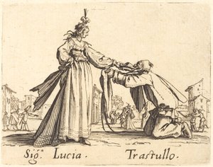 Signa. Lucia und Trastullo von Jacques Callot