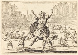 Scharmützel in einem römischen Zirkus von Jacques Callot