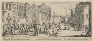 Spital, Blatt 15 der Folge "Grauen des Krieges" von Jacques Callot