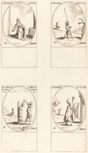 St. Matilda; St. Longinus; St. Cyriacus; St. Heribert von Jacques Callot