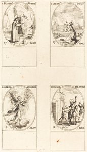 St. Patrick; St. Gertrude; Erzengel Gabriel; St. Edward von Jacques Callot