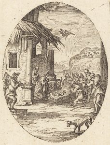 Die Anbetung der Hirten von Jacques Callot