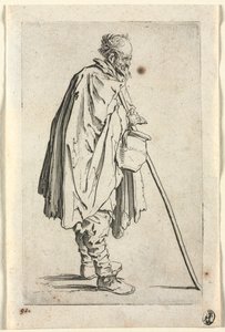 Die Bettler: Bettler mit Topf, ca. 1623 von Jacques Callot