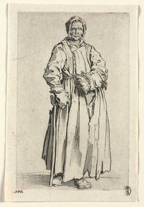 Die Bettler: Einäugige Frau, ca. 1623 von Jacques Callot
