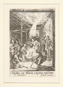 Die Geburt Christi, Nr. 7 aus Das Leben der Jungfrau von Jacques Callot