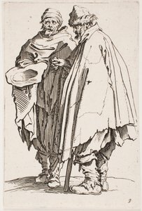 Der Blinde und sein Begleiter, Nr. 9 aus der Serie Die Bettler von Jacques Callot