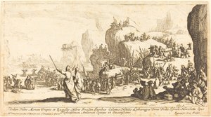 Die Durchquerung des Roten Meeres, 1629 von Jacques Callot