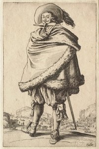 Der Herr im Pelzbesetzten Mantel von Jacques Callot