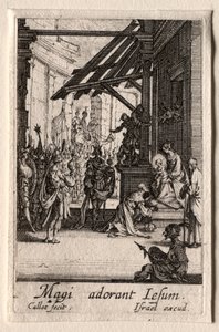 Das Leben der Jungfrau Maria: Die Anbetung der Weisen von Jacques Callot