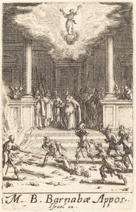 Das Martyrium des Heiligen Barnabas von Jacques Callot