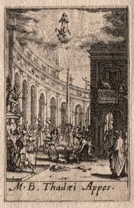 Das Martyrium der Apostel: St. Thaddäus von Jacques Callot