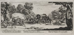 Die Leiden des Krieges: Straßenraub, 1633