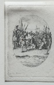 Die Geheimnisse der Passion: Das Tragen des Kreuzes von Jacques Callot