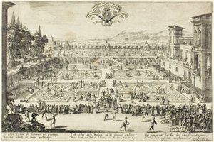Die Palastgärten in Nancy von Jacques Callot