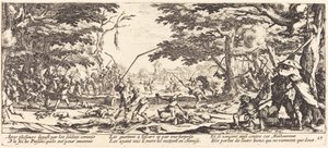 Die Bauern rächen sich, ca. 1633 von Jacques Callot