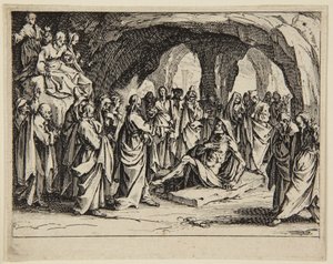 Die Auferweckung des Lazarus von Jacques Callot