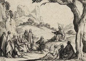 Die Bergpredigt, 1635 von Jacques Callot