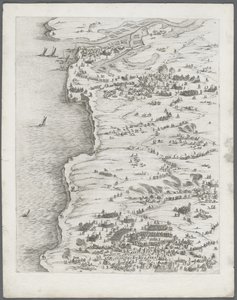Die Belagerung von La Rochelle: Platte 5 von Jacques Callot