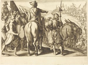 Die Truppen auf dem Marsch von Jacques Callot