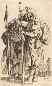 Die zwei Pilger von Jacques Callot