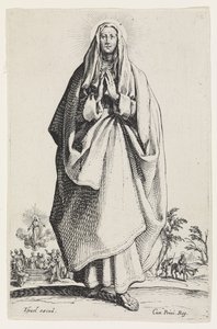 Die Jungfrau Maria aus Les Grands Apôtres, 1631 von Jacques Callot