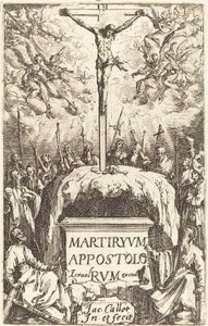 Titelseite für "Die Märtyrertode der Apostel" von Jacques Callot