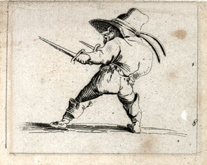 Verschiedene Gobbi-Figuren von Jacques Callot