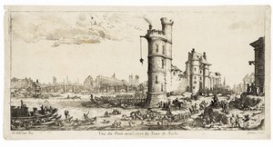 Ansicht der Pont Neuf und der Tour de Nesle von Jacques Callot