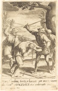 Marco Cambini von Jacques Callot after Donato Mascagni