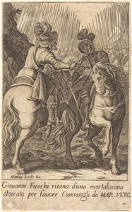 Giovanni Fieschi von Jacques Callot after Matteo Rosselli