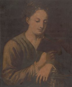 Die heilige Katharina beim Lesen
