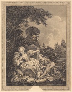 Die kokette Fixierung von Jacques Couché and Jean Dambrun after Jean Honoré Fragonard