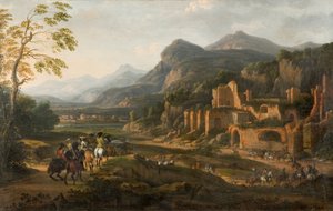 Landschaft mit Reitern