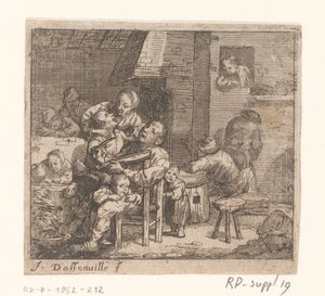 Interieur mit Geigenspieler