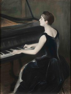 Porträt der Pianistin Léontine Bordes-Pène 1858-1924, 1889-1890