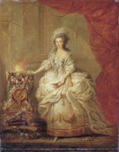 Porträt einer Dame, gekleidet als Vestalin, angeblich Marie-Antoinette
