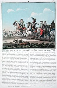 Die Gebiete von Cambrai werden von den Engländern respektiert, graviert von Jean Baptiste Morret